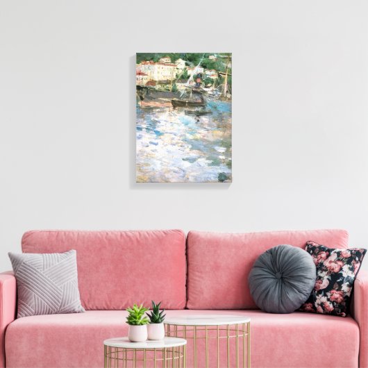 De haven, Nice van Berthe Morisot, fijne kunst Canvas Afdruk (Insitu (Woonkamer))