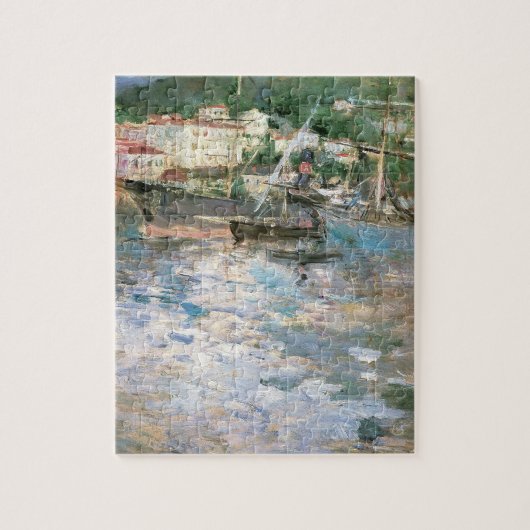 De haven, Nice van Berthe Morisot,  fijne kunst Legpuzzel (Verticaal)