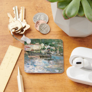 De haven, Nice van Berthe Morisot, Vintage Fine Ar Sleutelhanger