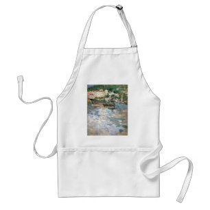 De haven, Nice van Berthe Morisot, Vintage Fine Ar Standaard Schort