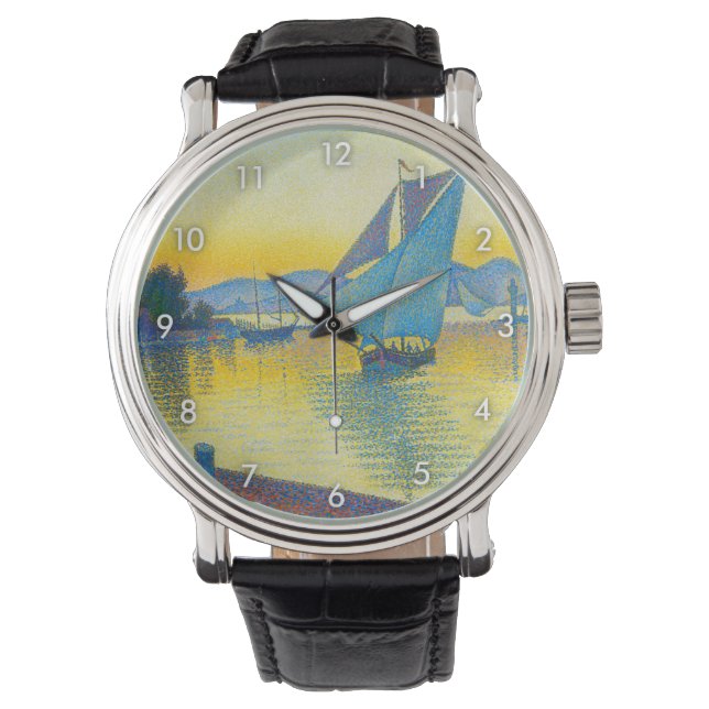 De haven op Sunset, Signac Horloge (Voorkant)