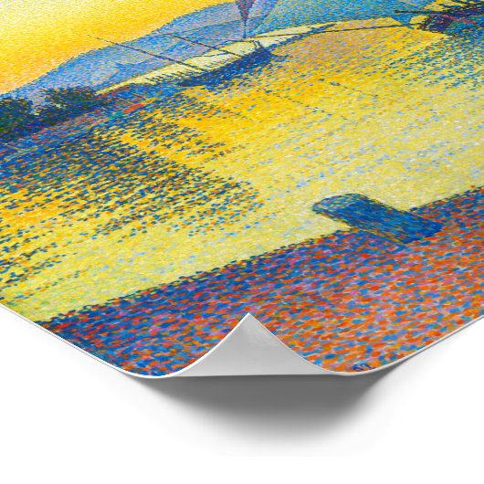 De haven op Sunset, Signac Poster (Hoek)