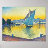 De haven op Sunset, Signac Poster (Voorkant)