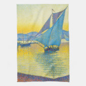 De haven op Sunset, Signac Theedoek (Verticaal)