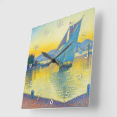 De haven op Sunset, Signac Vierkante Klok (Hoek)