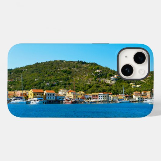 De haven van Antipaxos Case-Mate iPhone Case (Achterkant (horizontaal))