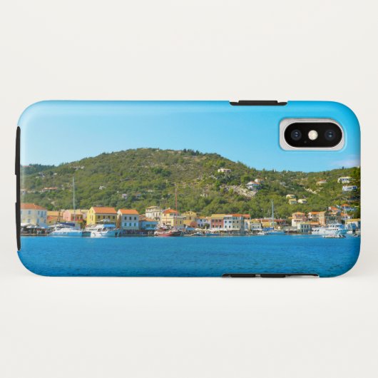 De haven van Antipaxos Case-Mate iPhone Case (Achterkant (horizontaal))