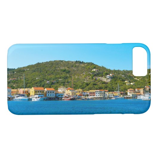 De haven van Antipaxos Case-Mate iPhone Case (Achterkant (Horizontaal))