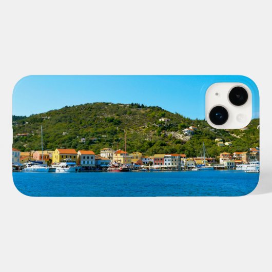 De haven van Antipaxos Case-Mate iPhone Case (Achterkant (horizontaal))