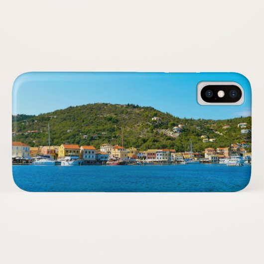 De haven van Antipaxos Case-Mate iPhone Case (Achterkant (horizontaal))