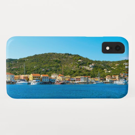 De haven van Antipaxos Case-Mate iPhone Case (Achterkant (horizontaal))