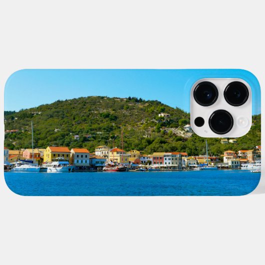 De haven van Antipaxos Case-Mate iPhone Case (Achterkant (horizontaal))