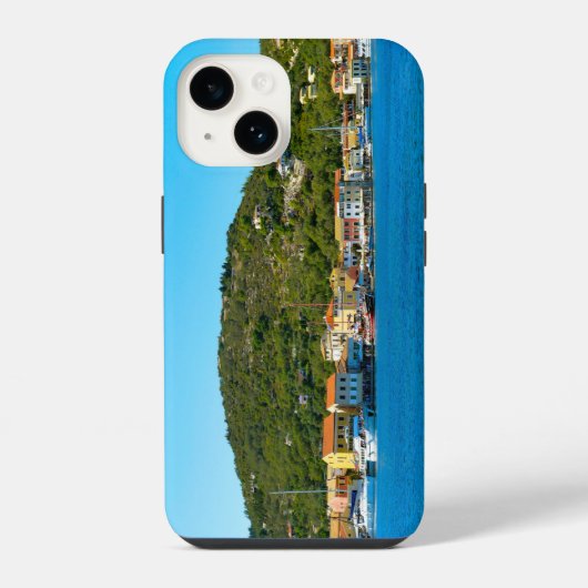 De haven van Antipaxos iPhone Hoesje (Achterkant)