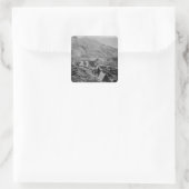 De haven van Balaklava Vierkante Sticker (Tas)