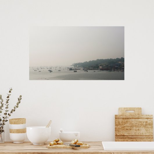 De haven van Belfast, Maine Poster (Keuken)