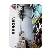 De haven van Bergen in Noorwegen Magneet (Verticaal)