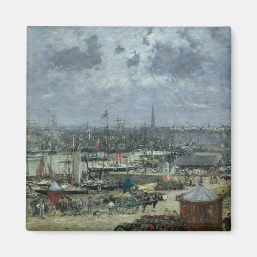 De haven van Bordeaux, 1874 Magneet (Voorkant)