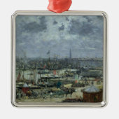De haven van Bordeaux, 1874 Metalen Ornament (Voorkant)