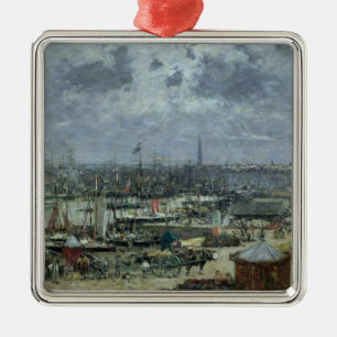 De haven van Bordeaux, 1874 Metalen Ornament