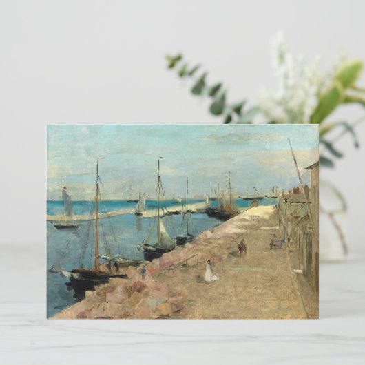 De haven van Cherbourg | Berthe Morisot (Staand voorkant)