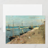 De haven van Cherbourg | Berthe Morisot (Voorkant / Achterkant)
