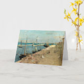 De haven van Cherbourg | Berthe Morisot Kaart (Gele Bloem)