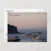 De Haven van de bar bij schemer de vooravond van Briefkaart (Voorkant / Achterkant)