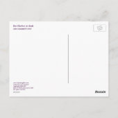 De Haven van de bar bij schemer de vooravond van Briefkaart (Achterkant)