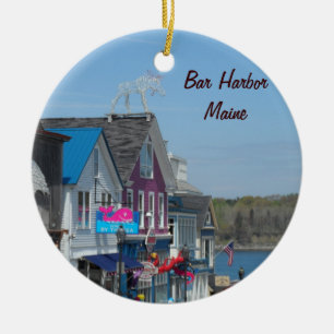 De Haven van de bar, Maine Keramisch Ornament