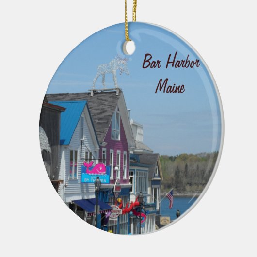 De Haven van de bar, Maine Keramisch Ornament (Links)