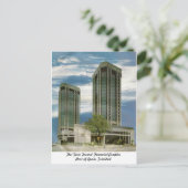 De haven van de "Twin Towers" in Spanje, Briefkaar Briefkaart (Staand voorkant)