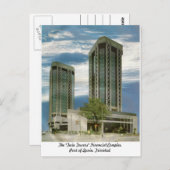 De haven van de "Twin Towers" in Spanje, Briefkaar Briefkaart (Voorkant / Achterkant)