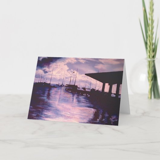 De haven van Fort de France Wenskaart Kaart (Voorkant)