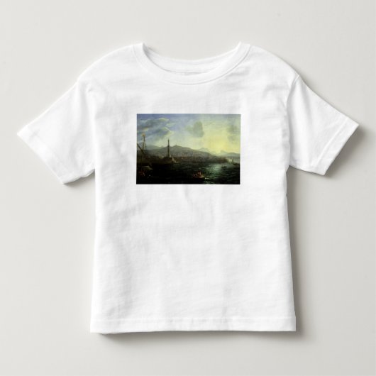 De haven van Genua, Uitzicht van Zee Kinder Shirts (Voorkant)