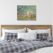 De haven van Gorey op Jersey, 1886 Canvas Afdruk (Insitu (Slaapkamer))