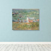 De haven van Gorey op Jersey, 1886 Canvas Afdruk (Insitu (Houten vloer))