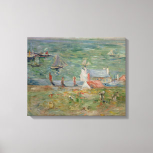 De haven van Gorey op Jersey, 1886 Canvas Afdruk