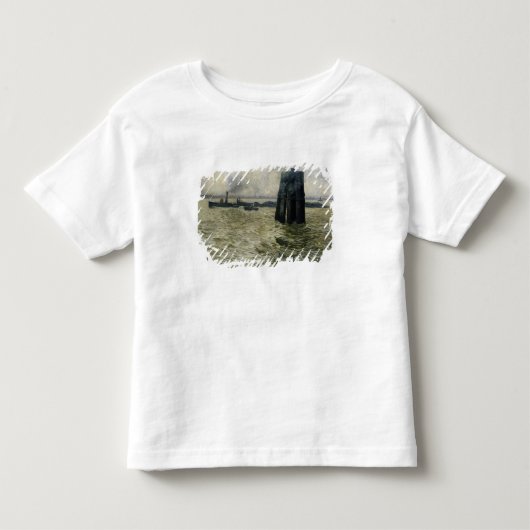 De haven van Hamburg, 1894 Kinder Shirts (Voorkant)