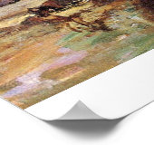 De haven van het Honfleur-Zee van Claude Monet Poster (Hoek)