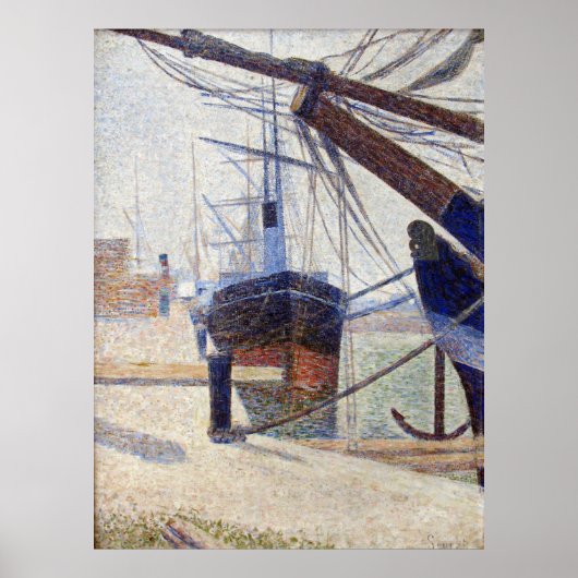 De haven van Honfleur Poster (Voorkant)