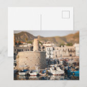 De haven van Kyrenia in Noord-Cyprus Briefkaart (Voorkant / Achterkant)