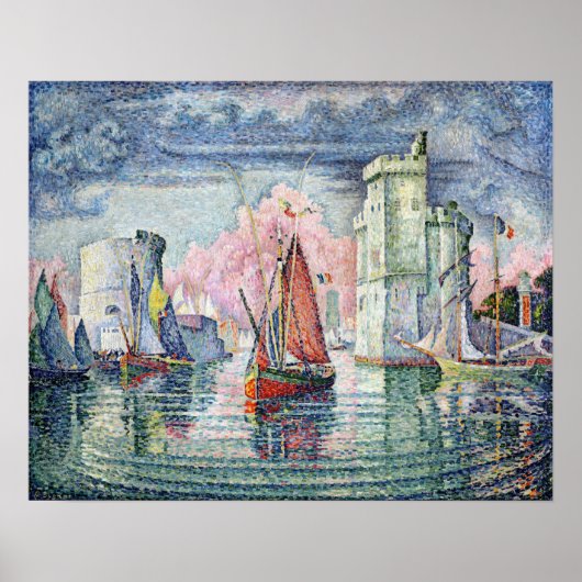 De haven van La Rochelle, 1921 Poster (Voorkant)