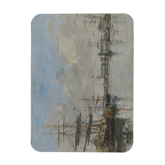 De haven van Le Havre (ca. 1885-90) Magneet (Verticaal)