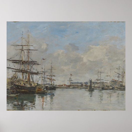 De haven van Le Havre (ca. 1885-90) Poster (Voorkant)