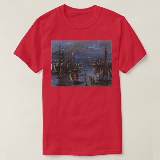 De haven van Le Havre, Night Effect T-shirt (Design voorkant)