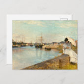De haven van Lorient door Berthe Morisot Briefkaart (Voorkant / Achterkant)