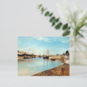 De haven van Lorient door Berthe Morisot Briefkaart (Staand voorkant)