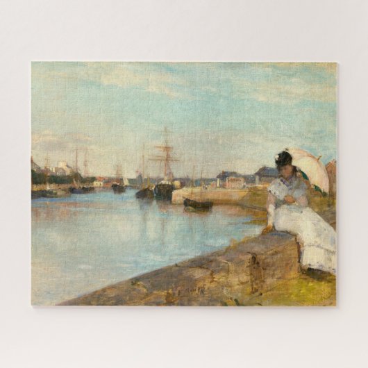 De haven van Lorient door Berthe Morisot Legpuzzel (Horizontaal)