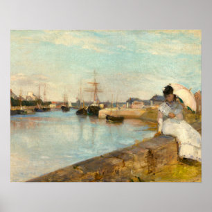 De haven van Lorient door Berthe Morisot Poster
