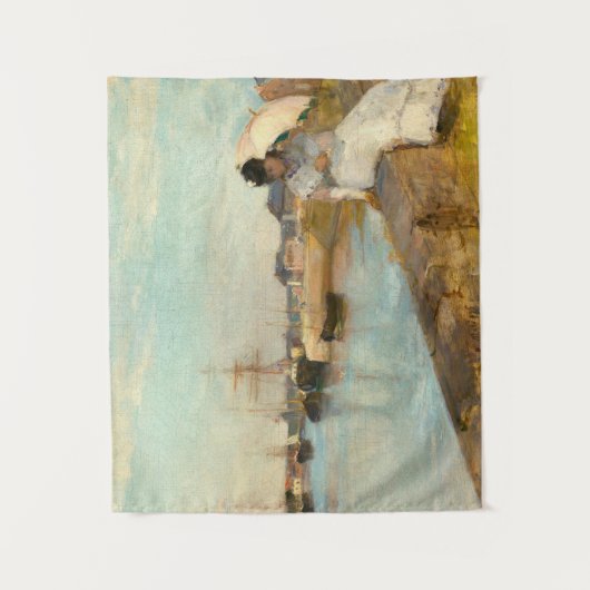 De haven van Lorient door Berthe Morisot Wandkleed (Voorkant)